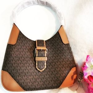 NWT Michael Kors Lillian Signature Shoulder Bag